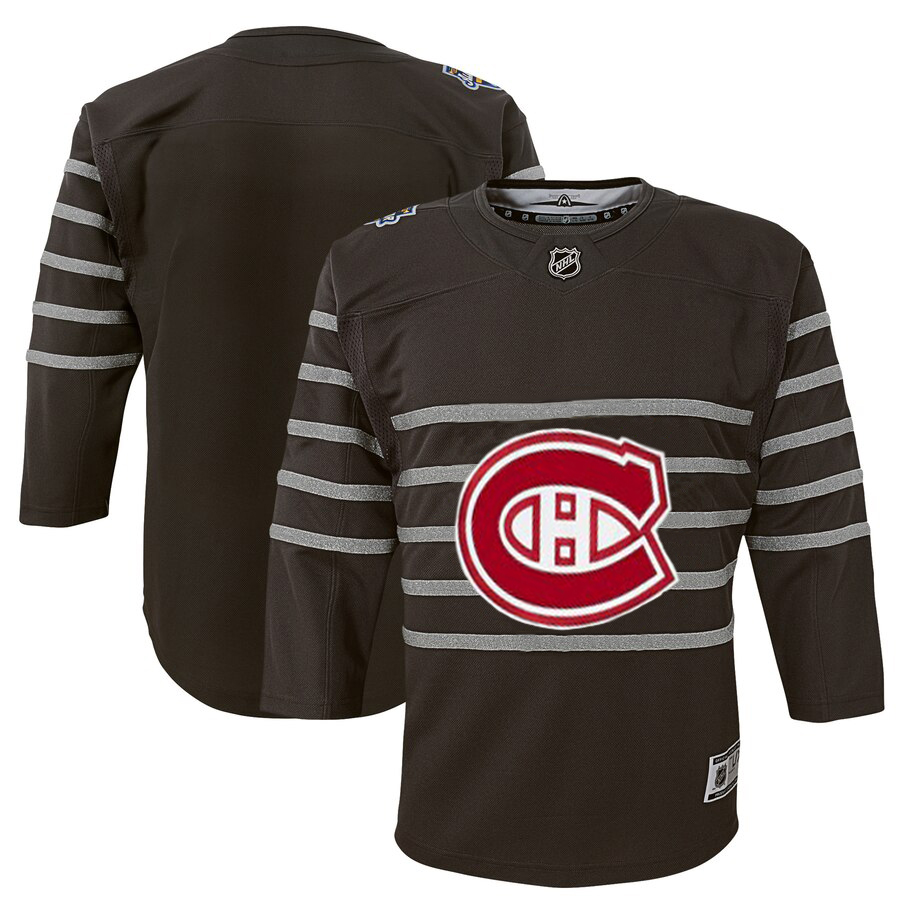 Youth Montreal Canadiens Gray 2020 NHL All-Star Game Premier Jersey->youth nhl jersey->Youth Jersey